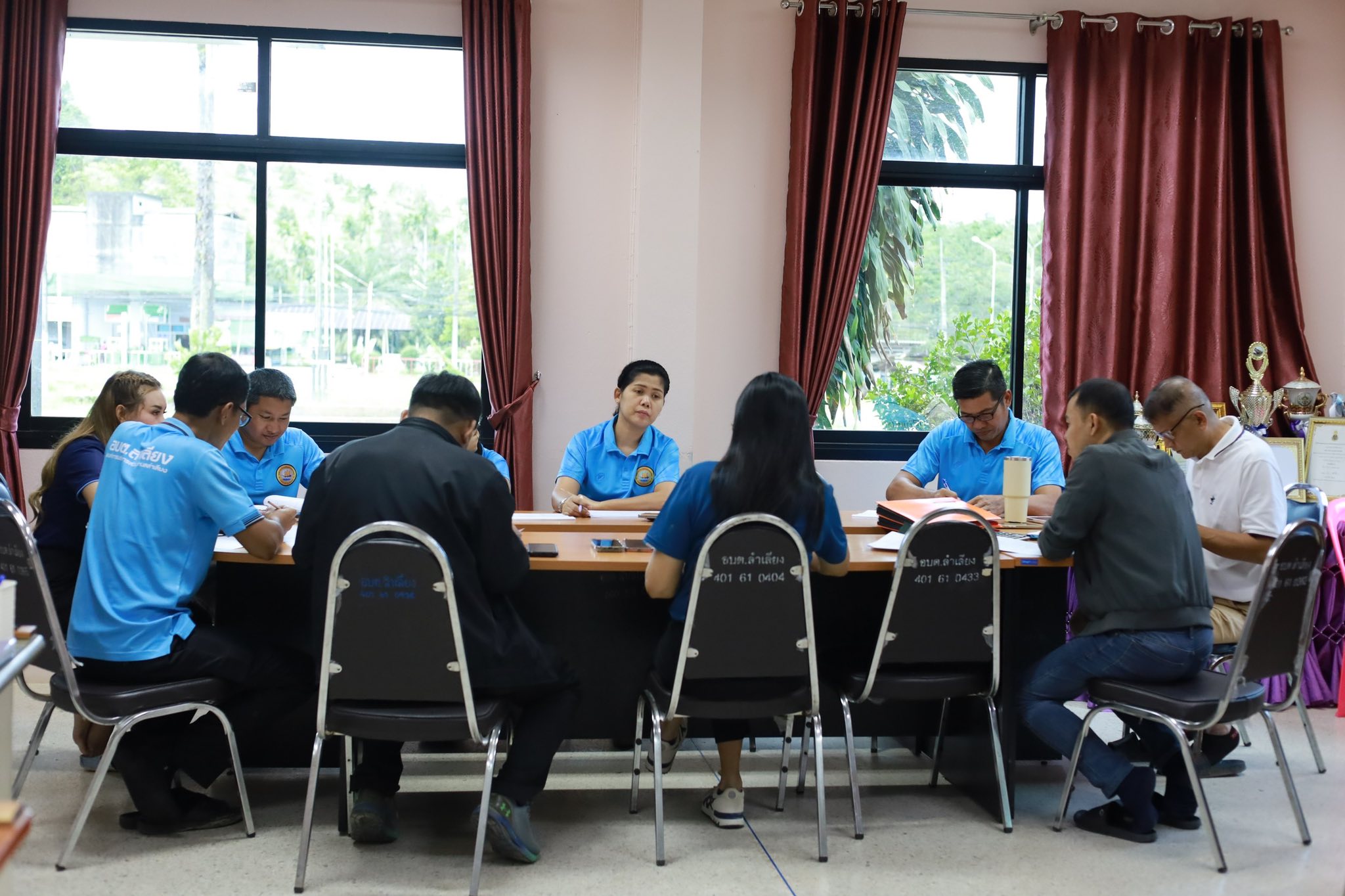 ประชุมคณะผู้บริหาร หัวหน้าส่วนราชการ งานแผนและงบประมาณ